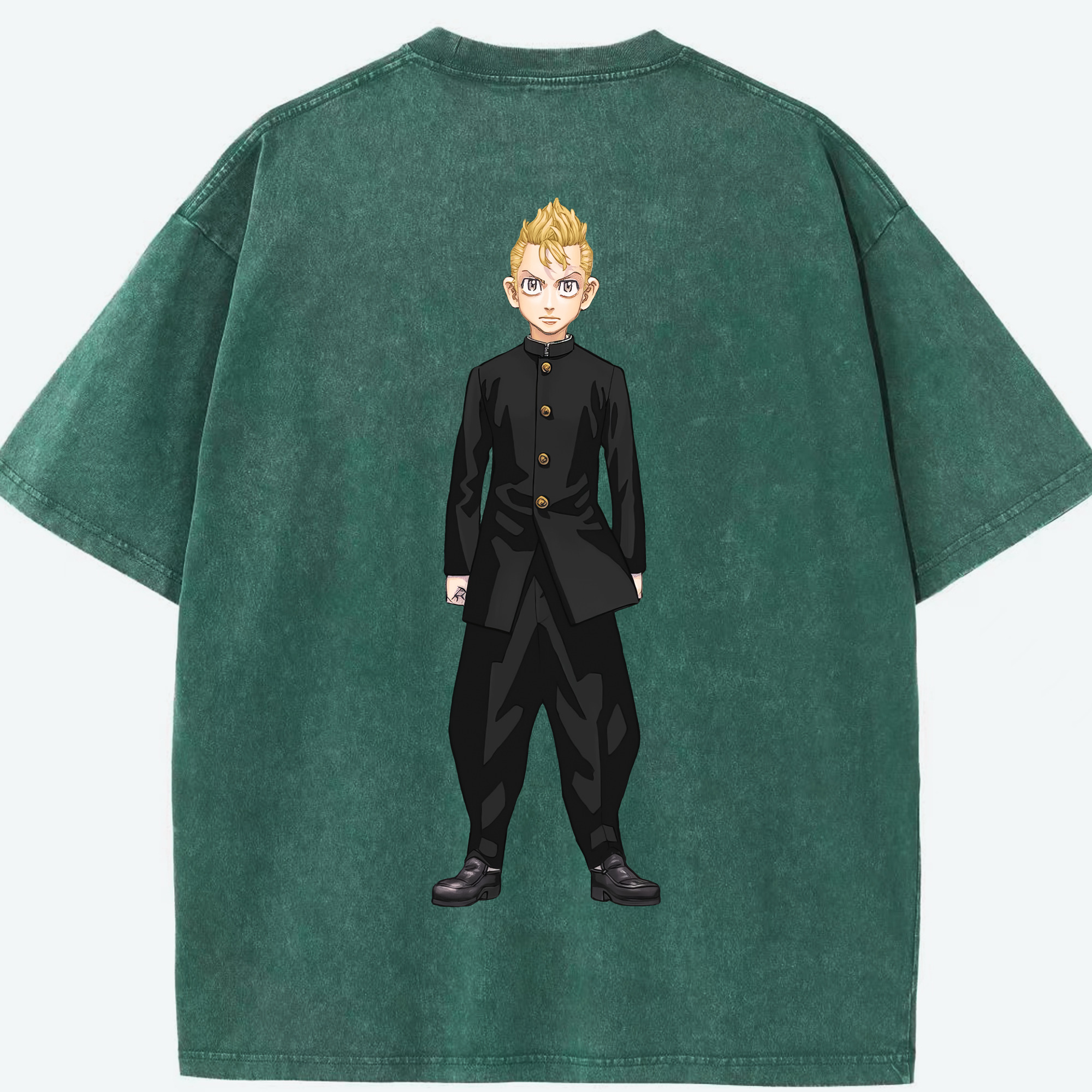（画像用） 東京リベンジャーズ Tokyo Revengers 綿100% ヴィンテージ風 半袖Tシャツ（背面プリント）
